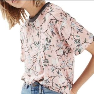 Topshop Tokyo Blossom Short Sleeve Tee